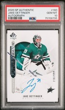 Jake Oettinger 2020-21 SP Authentic Future Watch Auto 710/999