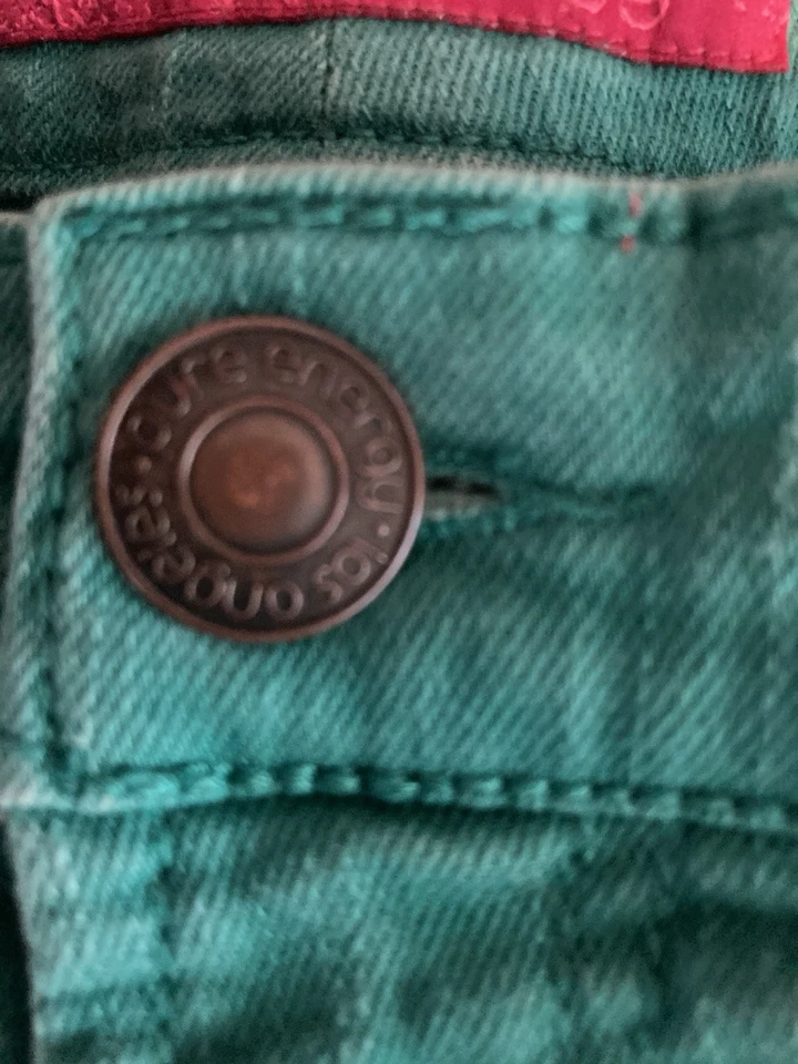 Jeans talla 22 talla grande "Pure Energy" verde azulado buen estado Foto 2 de 4