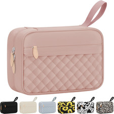 Travel Toiletry Bag for Women with Hanging Hook, Waterproof TSA Approved Cometic