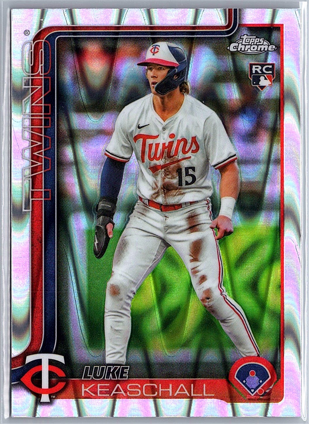 2025 Topps Chrome Update Luke Keaschall #USC106 RayWave Minnesota Twins