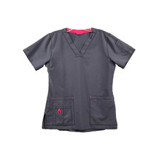 Carhartt Force Cross-Flex Scrub Top Womens Small Workwear Uniform Tech Medical