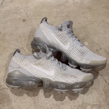 Nike Air Vapormax Flyknit 3 Sneakers Womens Size 5.5 Gray Lace Up Running Shoes