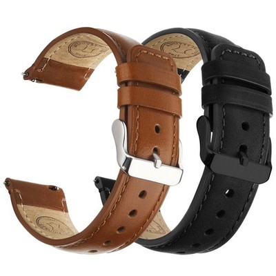 Fullmosa 18mm 20mm 22mm 24mm Leather Watch Bands Quick Release