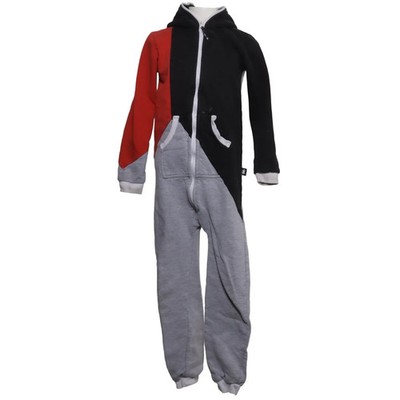 Sofa Killer, Freizeit Overall, Größe: 134, Schwarz/Grau/Rot, Einfarbig #104