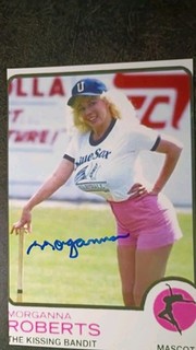 MORGANNA THE KISSING BANDIT Authentic Hand Signed Autograph 4X6 PHOTO