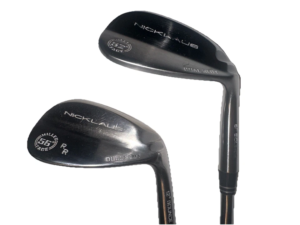 Jack Nicklaus Milled Dual Slot Tour Gap  / Sand Wedge Set Chrome Great set - Image 3 of 4