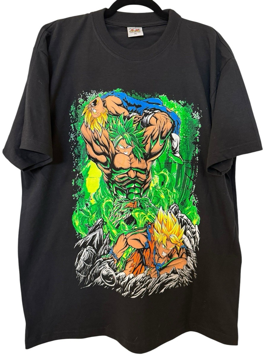 Vintage Y2K Dragon Ball Z Super Mexican Bot Shirt Size XL Brolly Vegeta Goku View 2