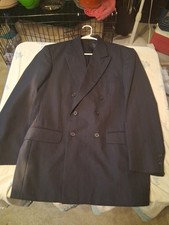 Towncraft Men's Vintage Dark Blue Suit Jacket 42