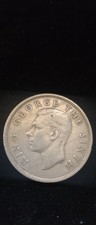 1948 New Zealand Half Crown Coin King George VI Pre Decimal Vintage NZ