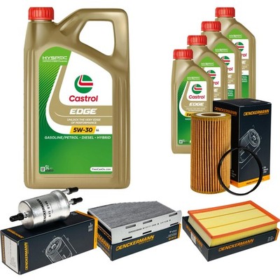 Inspektionspaket Castrol EDGE Titanium 5W-30 LL 9L für Audi TT 2.0 TTS