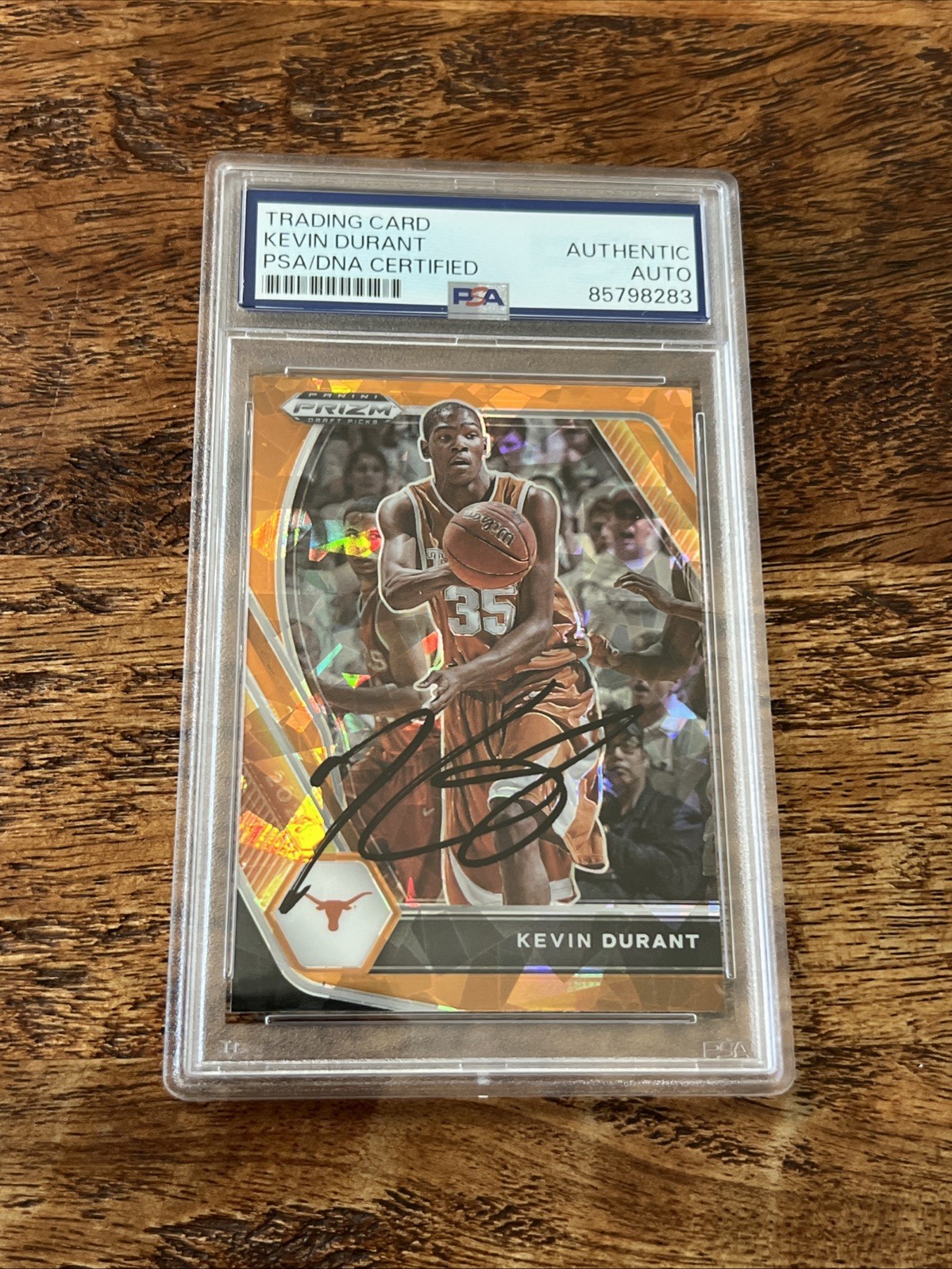 Kevin Durant IP Signed Prizm Card Psa Dna Coa Slab Autographed Rockets Texas