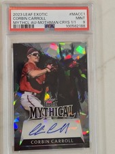 2023 Leaf Exotic Mythical Corbin Carroll 1/1 RC Auto Mothman Crystal PSA 9