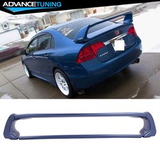For 06-11 Honda Civic Sedan Mugen Rear Trunk Spoiler B537m Atomic Blue Metallic For 06-11 Honda Civic Sedan Mugen Rear Trunk Spoiler B537m Atomic Blue Metallic