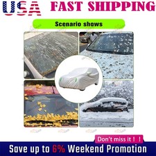 Full Car Cover Waterproof All Weather Protection Anti-UV Rain Snow Anti Scratch