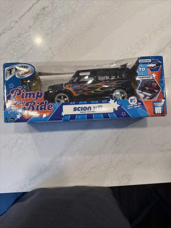 Tyco Scion XB RC Remote Controlled Pimp My Ride MTV Flames R/C Car