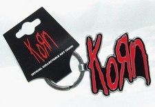 Korn Red Logo Metal Keychain Heavy Metal