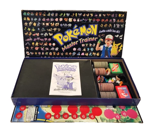 Pokemon Master Trainer Board Game Vintage Hasbro 100% Complete 1999 Rare Gen 1