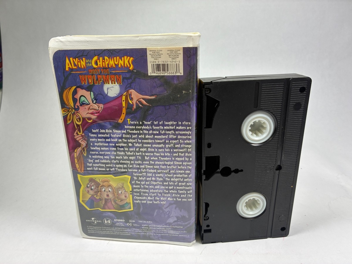 Alvin and the Chipmunks Meet the Wolfman (VHS, 2000) for sale