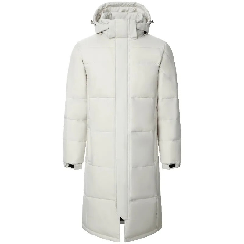 New Winter Men Hooded Long Puffer Jackets Duck Down Coats High Quality Male Casu