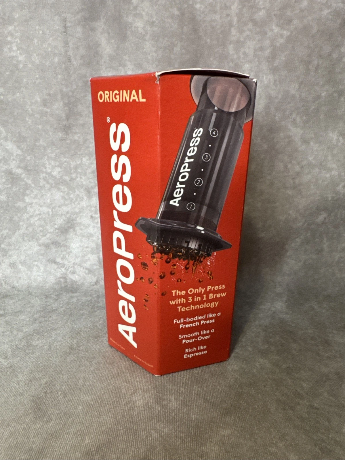 AEROPRESS COFFEE PRESS 3 N 1 BREW FRENCH PRESS POUR OVER ESPRESS - New
