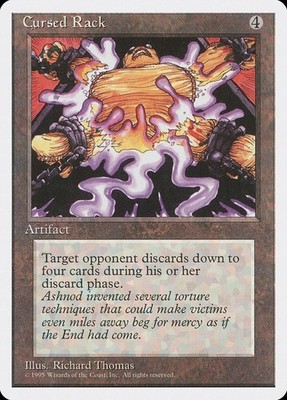 Cursed Rack 1x MtG 4th Edition SP/NM