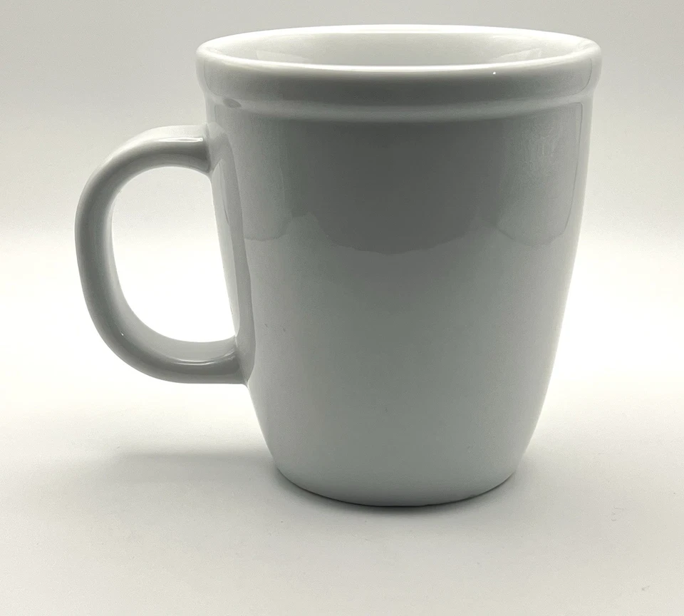 Taza de porcelana blanca Bodum Corona logotipo gris Foto 3 de 4