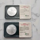 2000 and 2001  American Silver Eagle $1 Coin 1 oz .999 Fine Silver 2 coin lot