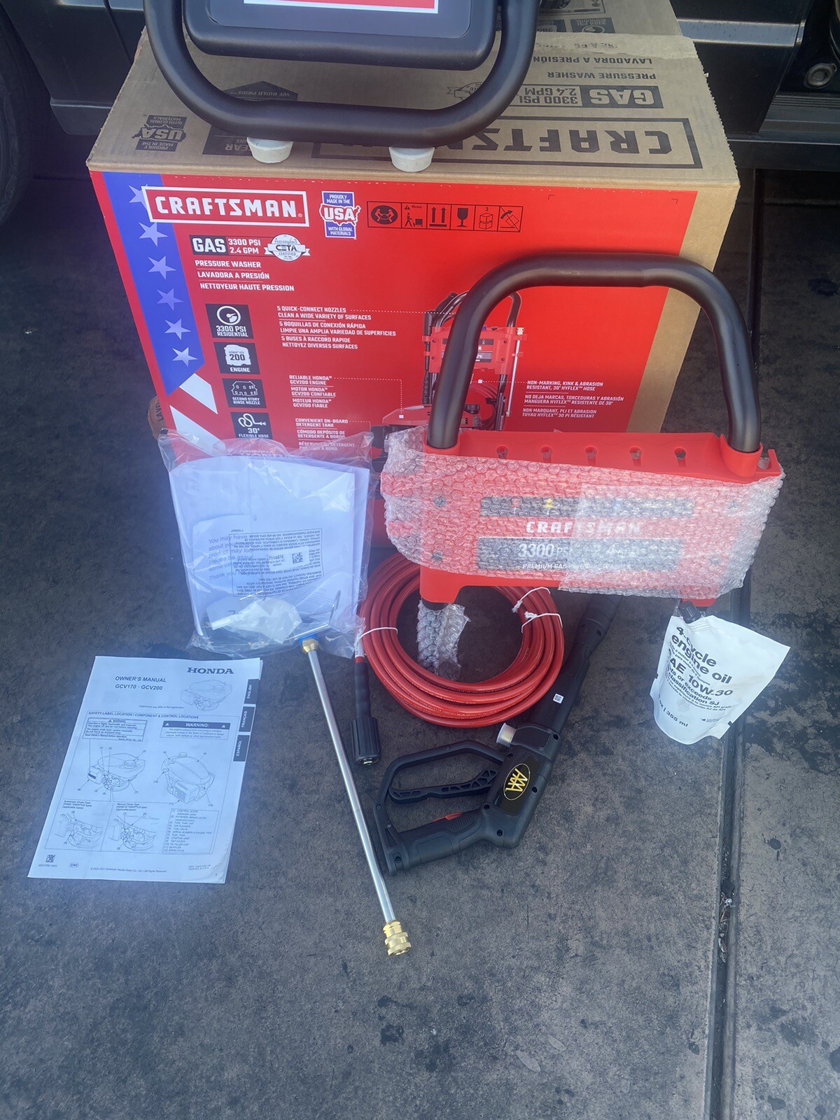 CRAFTSMAN 3300 PSI 2.4GallonGPM Cold Water Gas Pressure Washer eBay