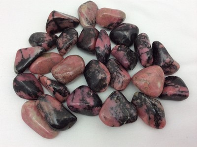 One 1 Tumbled Rhodonite-2-Stone of Compassion Metaphysical Crystal Healing One 1 Tumbled Rhodonite-2-Stone of Compassion Metaphysical Crystal Healing