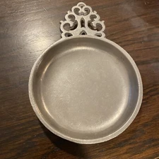 Pewter 5" Candy Dish Vintage Round Pewter Ash Tray 5032 Multiple Use Pewter Dish