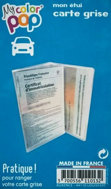 COLOR POP Étui Carte Grise - Transparent (550065)