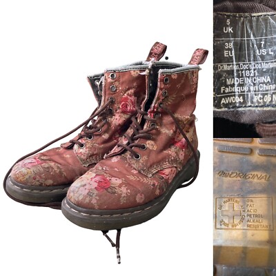 Doc Martens 1460 Victorian Flowers Combat Boots Women’s Size US in  Multi