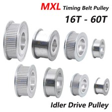 MXL Timing Belt Pulley Idler Drive Pulley 16T-60T Bore 3-15mm,For 3D Printer CNC