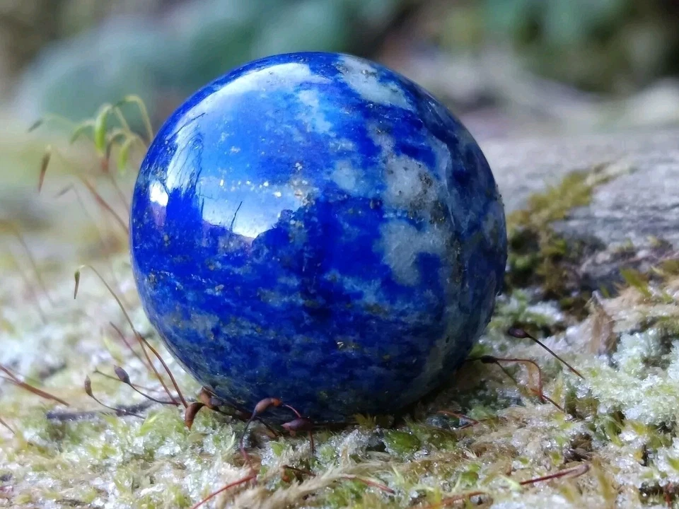Sphère Lapis Lazuli - 22 mm - Afghanistan  - Photo 4/4