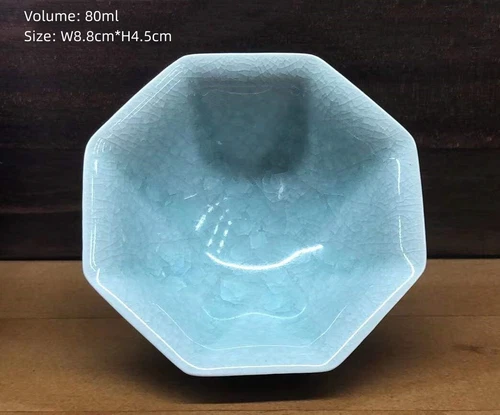 Tazza da tè porcellana smaltata crepitante tazza kungfu cinese celadon tazze ceramica - Foto 30 di 40