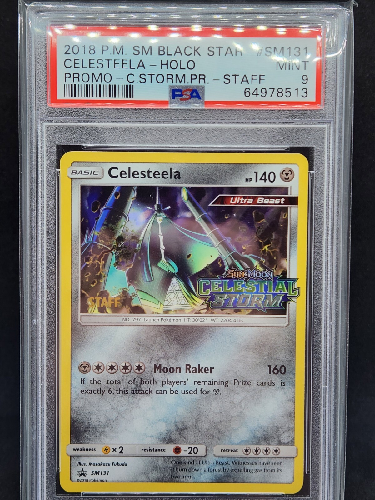 Check the actual price of your Celesteela SM131 Pokemon card