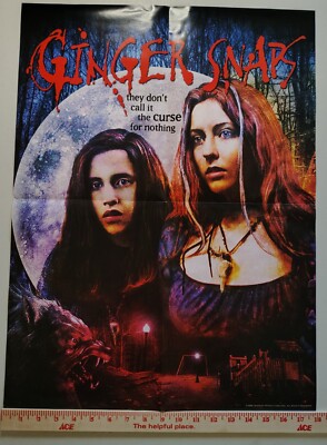 GINGER SNAPS Rare OOP 18x24 Scream Factory Poster Werewolf Cult