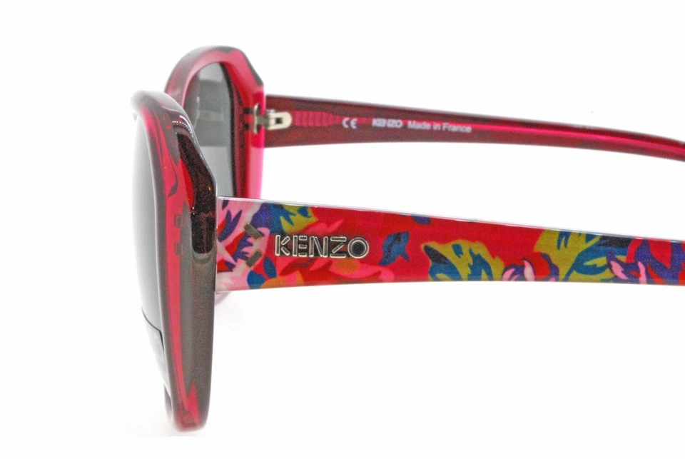Nuevo Auténtico KENZO KZ 3133 C03 Francia Rojo Plástico Mariposa Gafas de Sol Marcos Foto 3 de 4