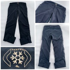 Quechua Pantalone da Neve Uomo 32x31,5 Nero Poliestere Nylon YGI J4-29