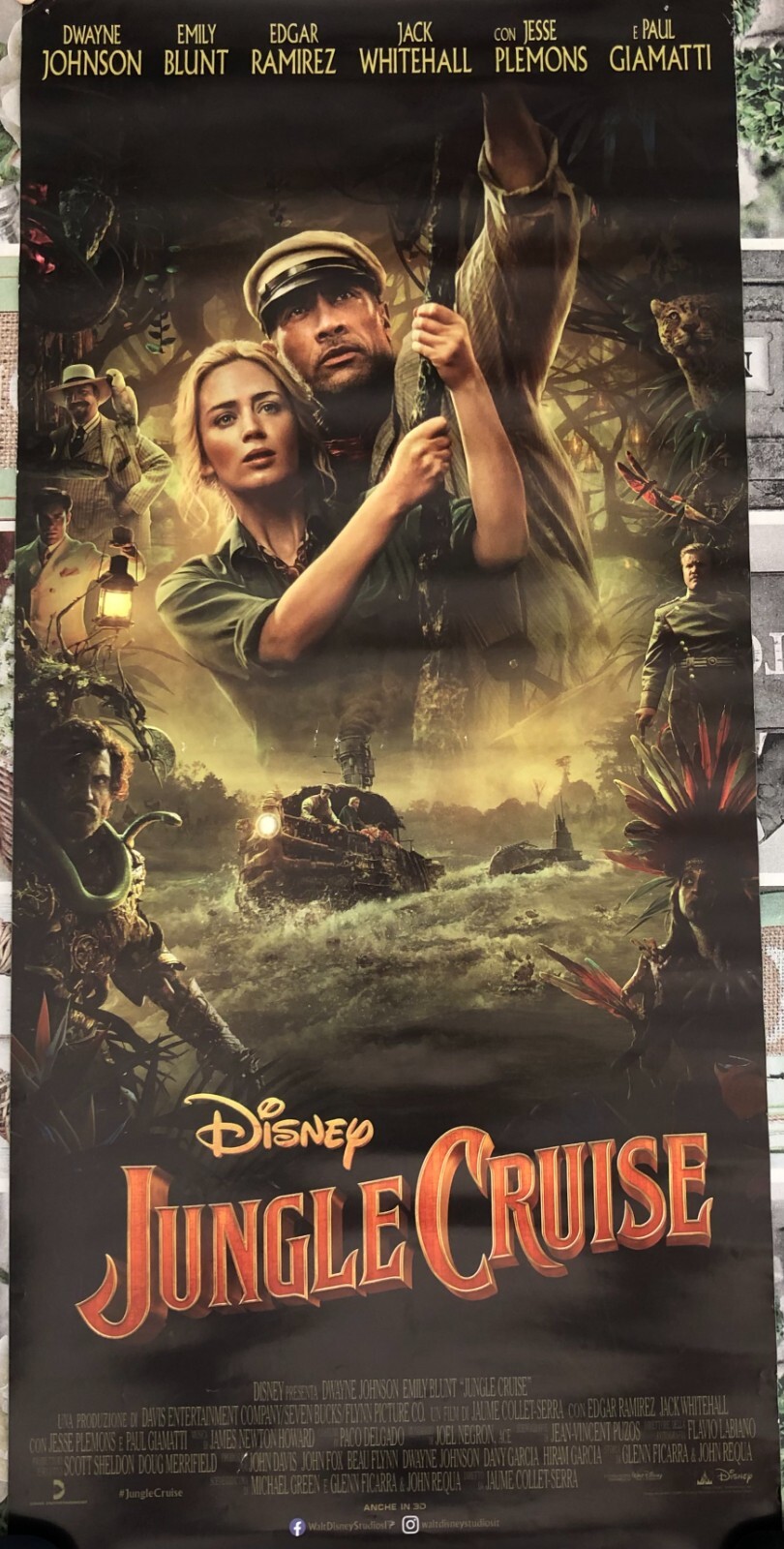Locandina originale film Jungle Cruise (2021) - Regia di Jaume Collet-Serra