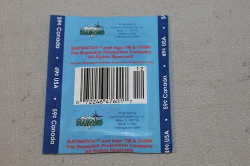 (5) x 1996 Diamond Baywatch 1st Edition Sealed Packets 6 Sticker Per Packet - Bild 4 von 4