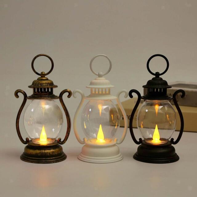 LED Oil Lamp Lantern Portable Night Lights Bedside Desk Lamps for Outdoor