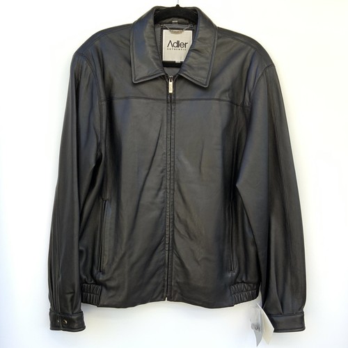 Giacca vintage New Adler autentica da uomo taglia S vera pelle di agnello neozelandese - Foto 14 di 23