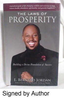 The Laws of Prosperity Signed E Bernard Jordan HC w/ DJ Power to Manifest