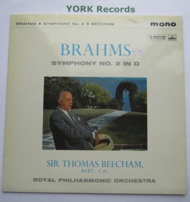 ALP 1770 - BRAHMS - Symphony No 2 BEECHAM Royal Phil Orch  - Ex Con LP Record