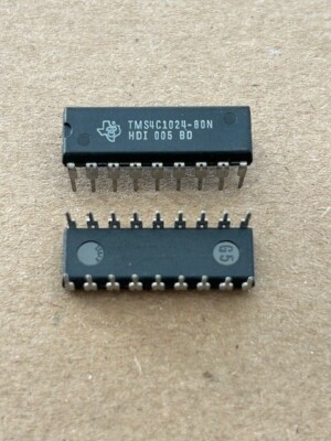 5 Stück Integrierte Schaltung TMS4C1024-80N - TI (Texas Instruments) - DIP18