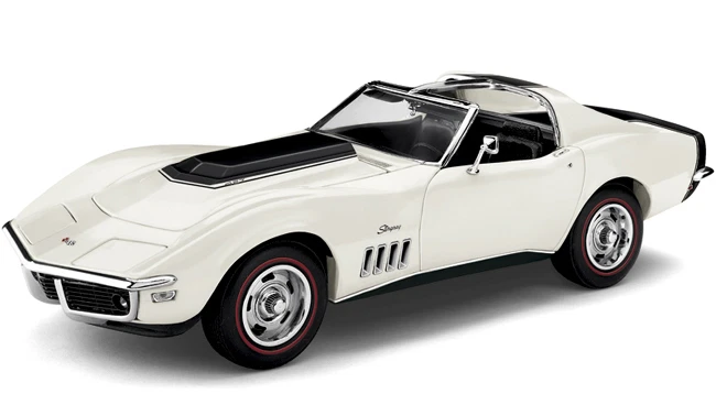 Chevrolet Corvette Stingray Chevy Race Car55Sports57Carousel White1963 1971 - Image 4 of 4