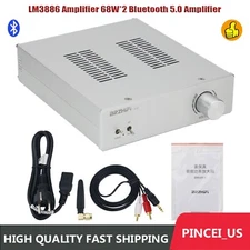 LM3886 Amplifier 68W*2 Bluetooth 5.0 Amplifier Amp 2-Channel Assembled pe66