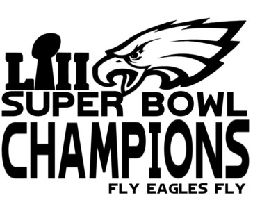 Vinyl Decal Truck Car Sticker NFL Super Bowl 52 Philadelphia Eagles Champions