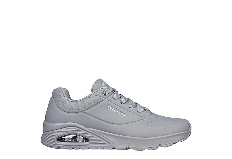 SKECHERS UNO WOMENS Gray Stand on Air memory foam shoes Size 10